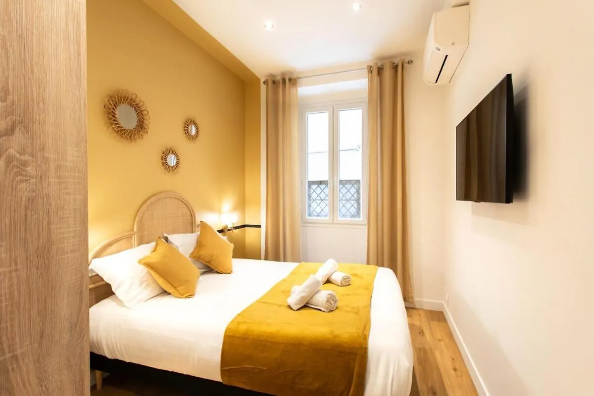 #34 Lamartine Central 3 Bdrs Ac Balcony 10Mins Walk To Old Town Nice 0*,